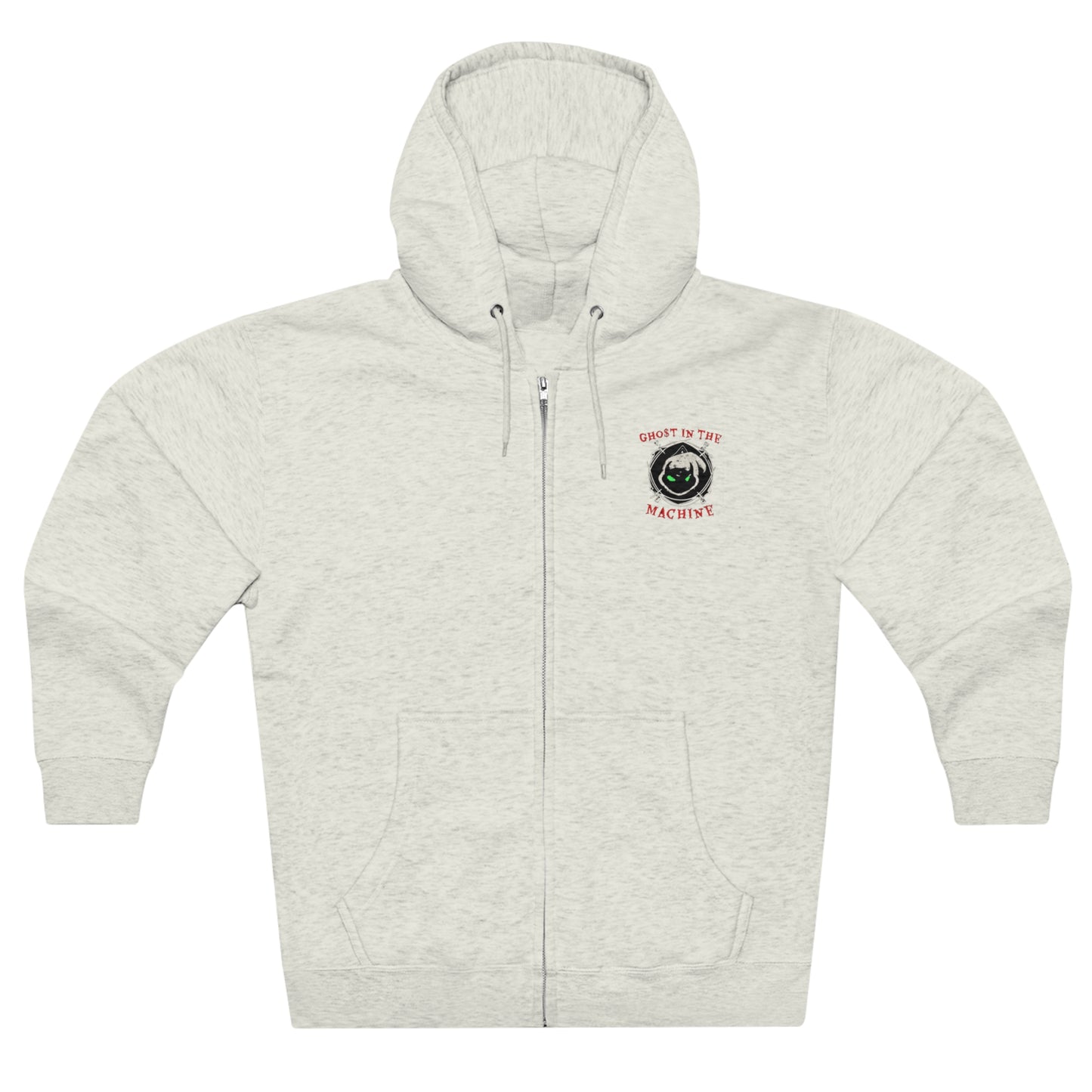 GHo$T Logo Unisex Premium Full Zip Hoodie