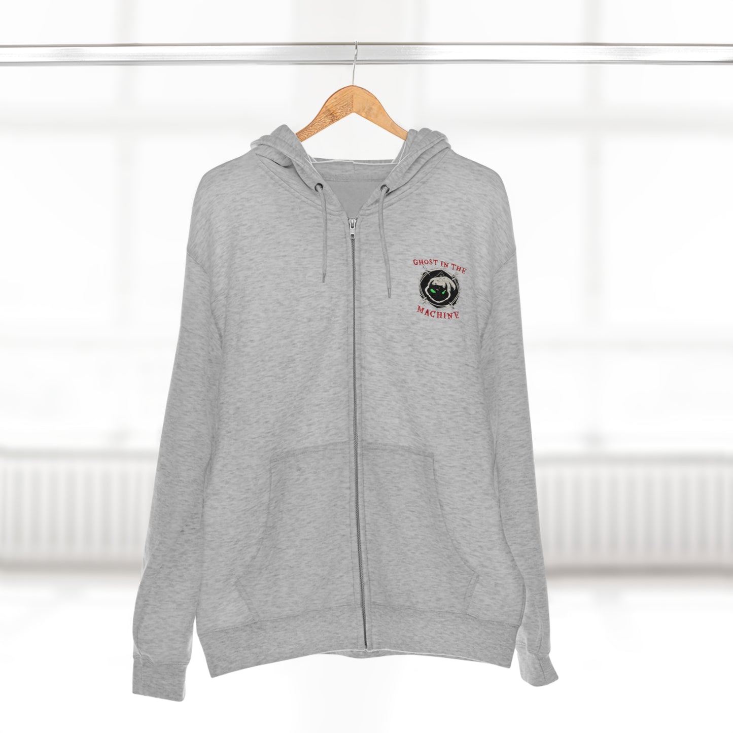 GHo$T Logo Unisex Premium Full Zip Hoodie