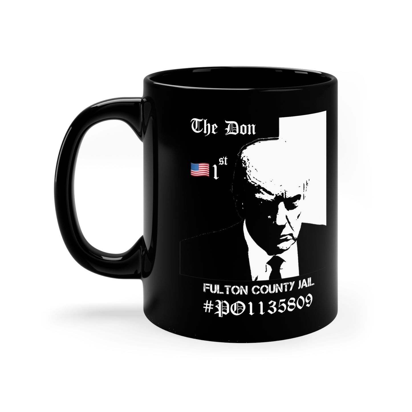 THE  MUG SHOT 11oz Black Mug