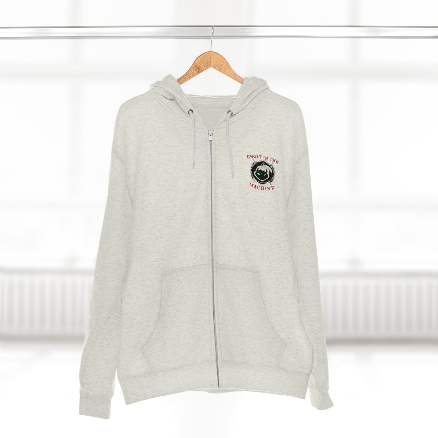 GHo$T Logo Unisex Premium Full Zip Hoodie