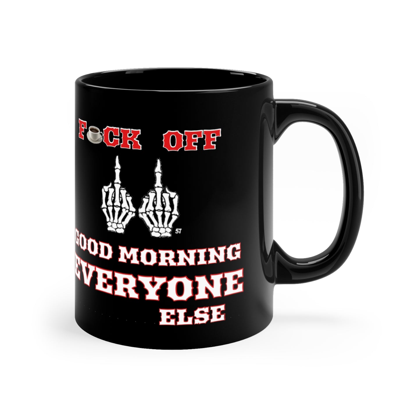 Cuddle with Your Coffee or Tea and Get Some Peace 11oz  Black Mug