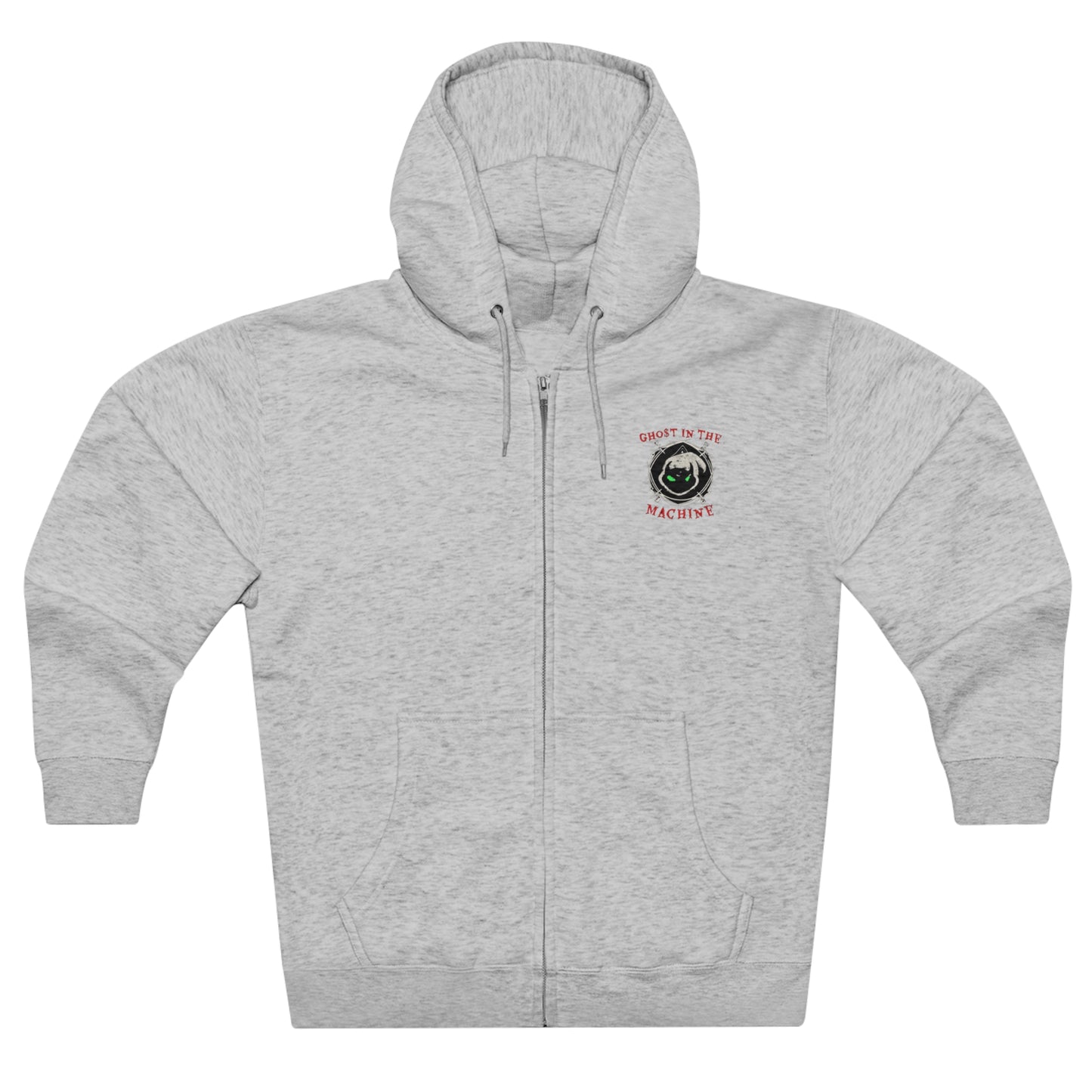 GHo$T Logo Unisex Premium Full Zip Hoodie