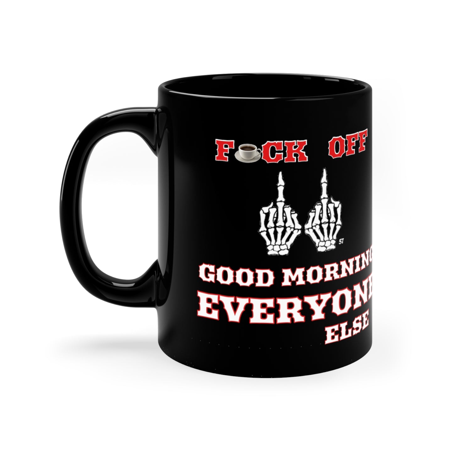 Cuddle with Your Coffee or Tea and Get Some Peace 11oz  Black Mug