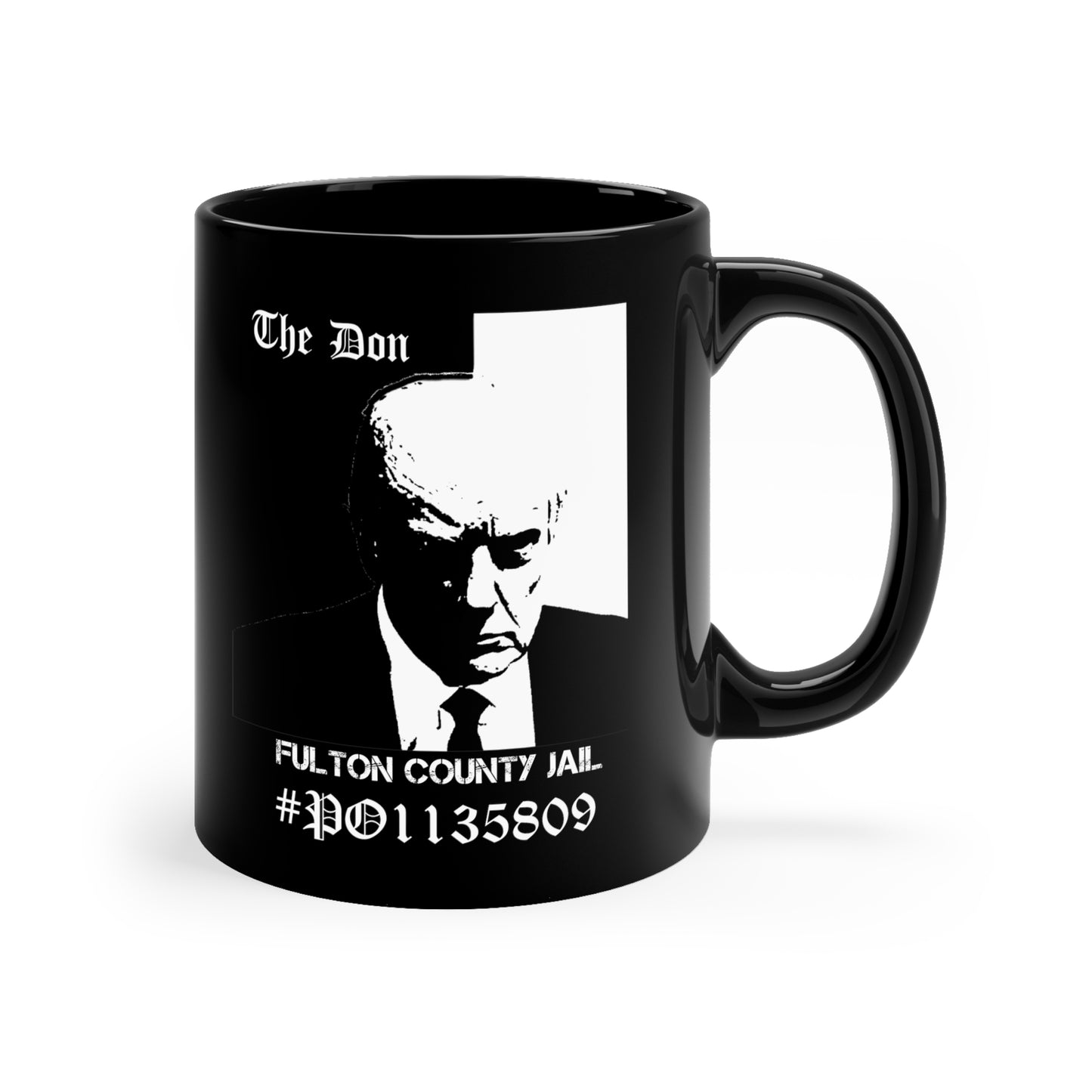 THE  MUG SHOT 11oz Black Mug