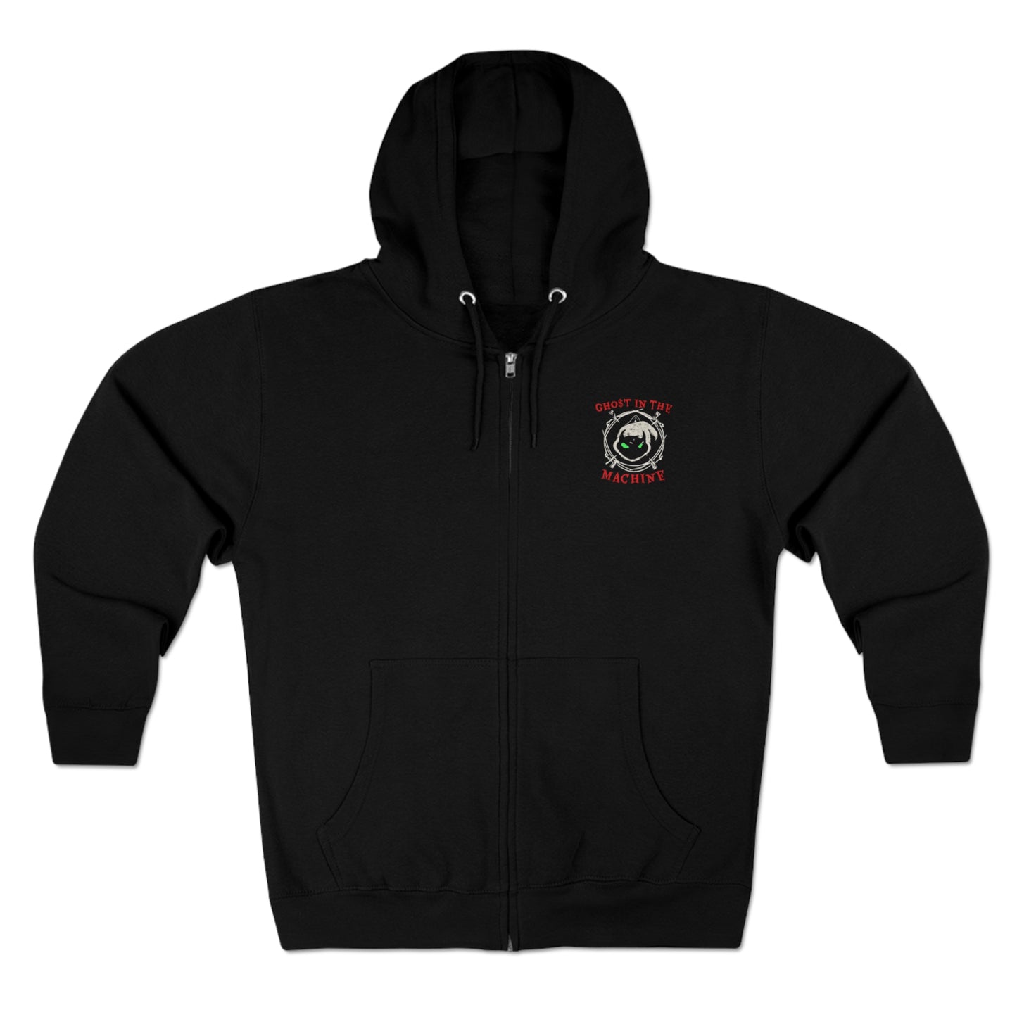 GHo$T Logo Unisex Premium Full Zip Hoodie